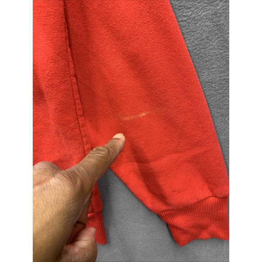 Walt Disney Mickey Mouse Graphic Crewneck Sweatshirt Long Sleeve Red Size Large - Picture 12 of 15